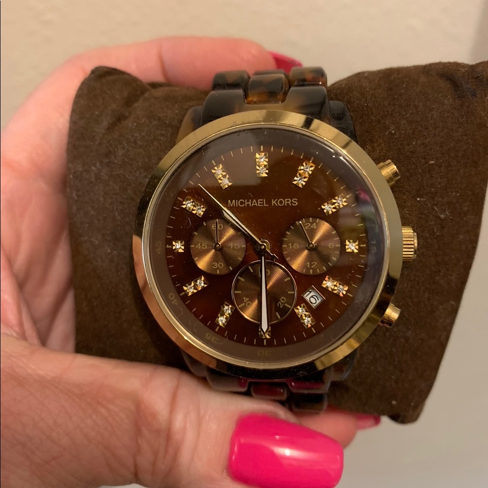 Micheal Kors Tortoise Shell Watch